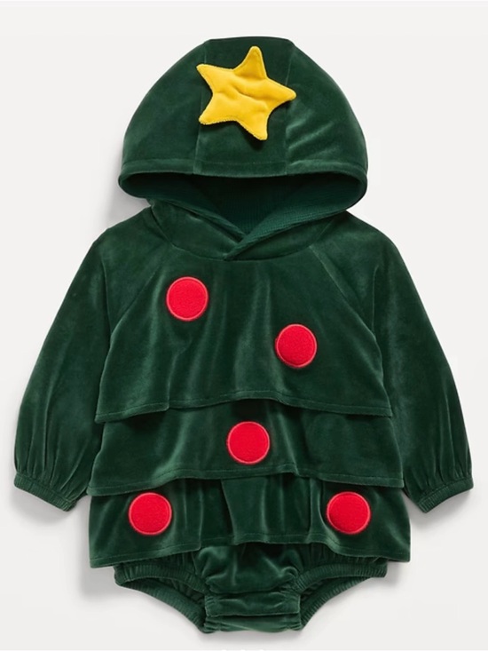 Old Navy Other - Holiday Tree Baby Romper or Costume 6-12M